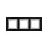 4402826 ДКС - Рамка из натурального стекла, "Avanti", черная, 6 модулей
