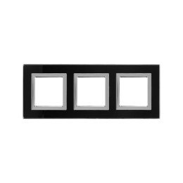 Рамка из натурального стекла, "Avanti", черная, 6 модулей 4402826 DKC
