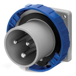 Вилка панельная прямая IP67 32А 2P+E 250В DIS2483293 DKC
