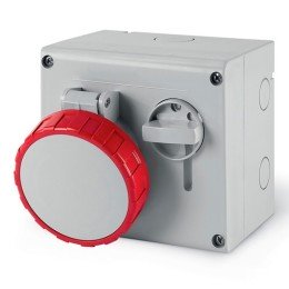 Розетка настенная с мех-ой блокировкой и верхним расположением разъема IP67 16А 3P+E+N 400В DIS5051687 DKC

