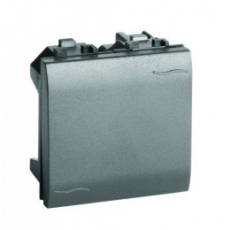 Выключатель, черный, 2мод. 77002N DKC
