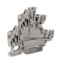 HCD.1/CI/GR Двухуровневый проходной зажим со штыревыми контактами и перемыканием уровней ZHC290GR DKC
