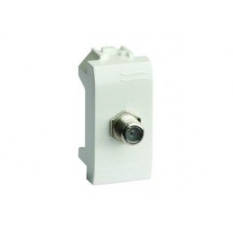 TV розетка оконечная (прямое кабельное соединение), слоновая кость, 1мод. 75581MS DKC
