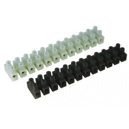 Клемник Полипропилен белый,12р,85°С,450V, 57A,10мм.кв. 43412PL/B DKC
