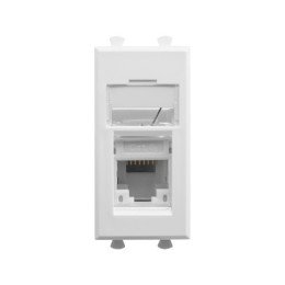 Компьютерная розетка RJ-45 модульная, кат.6А, "Avanti", "Белое облако", 1 модуль 4400371 DKC