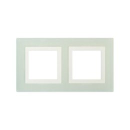 Рамка из натурального стекла, "Avanti", светло-зеленая, 4 модуля 4406824 DKC
