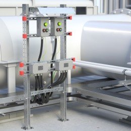 Рама монтажная, горячеоцинкованная , высота 1500 мм, ширина 700мм EX-FR1507 DKC
