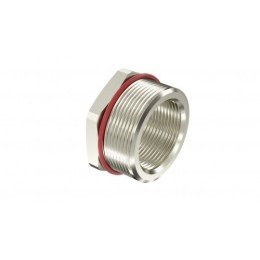 Взрывозащищенный Ex d e переходник. Тип А. "наруж.резьб" М40х1,5 - "внутр.резьб" M20х1,5. Нержавеющая сталь AISI316L. IP66/67/68 EXDR-M40M20SX DKC
