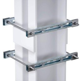 Обжимной комплект монтажных профилей тип 1, обхват конструкции габаритами 950 на 440 мм, для крепления 4 оболочки(ек) одноготипоразмера с видом защиты Ex e, горячеоцинкованный EX-E4TR1005 DKC
