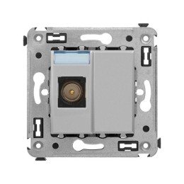 Розетка TV одиночная в стену, "Avanti", "Закаленная сталь" 4404503 DKC
