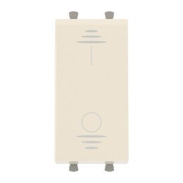 Выключатель двухполюсный одноклавишный модульный, "Avanti", "Ванильная дымка", 1 модуль 4405221 DKC
