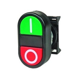 Кнопка двойная плоская с линзой для подсветки ABFLM DKC
