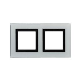 Рамка из натурального стекла, "Avanti", светло-серая, 4 модуля 4404824 DKC
