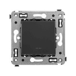 Кнопка одноклавишная в стену, "Avanti", "Черный матовый" 4412153 DKC
