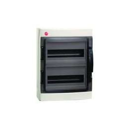 Щиток настен.с двер. 24мод.,IP65,сер.,с клем. блок. 2х87508и замком 85924 DKC