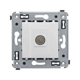 Розетка TV в стену, оконечная, "Avanti", "Белое облако" 4400503 DKC
