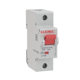 Авт. выкл. модульный YON MD125 1P 100А C 20kA MD125-1C100 DKC
