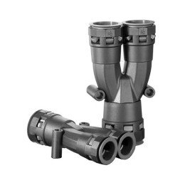 Разветвитель DN 1х23 + 2х17 мм, полиамид, цвет черный PAY231717N DKC
