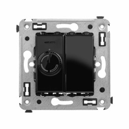 Диммер поворотный в стену, "Avanti", "Черный квадрат" 4402133 DKC
