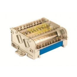 Блок распределительный на DIN рейку 4р 160А, 8х7мм 2х9мм 1х12мм BD160134 DKC
