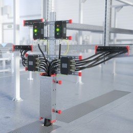 Комплект монтажных профилей на стойку для крепления 3 оболочки(ек) с видом защиты Ex d горячеоцинкованный, длина 400 мм EX-D3SPR05U DKC
