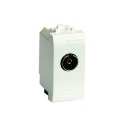 TV розетка без согласующего сопротивления (проходная), белая, 1мод. 76581B DKC
