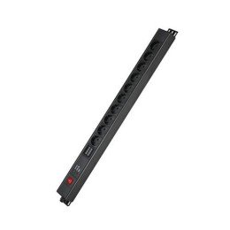 Блок распределения питания вертикальный для 19 шкафов, 16A10 Х Shuko,выключатель, индикация, вх. разъём Schuko R5VSH10SWOPAM DKC
