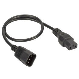 Кабель питания ДКС, IEC320 C13 - IEC320 C14, 0.5 м, сечение 3 х 1,5 мм R5CORD3405 DKC
