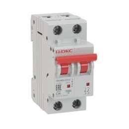 Авт. выкл. модульный YON MD63 2P 16А B 10kA MD63-2B16-10 DKC

