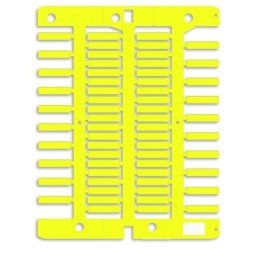 Маркировка для провода, жесткая, для трубочек. 4х18мм. Желтая NUT18Y DKC
