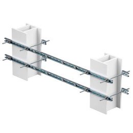 Обжимной комплект монтажных профилей тип 3 , крепление к двум стойкам, размерами 350 на 440 мм , длина профиля 1500 мм , длякрепления 2 оболочки(ек) одного типоразмера с видом защиты Ex e, горячеоцинкованный EX-E2TRB040515 DKC
