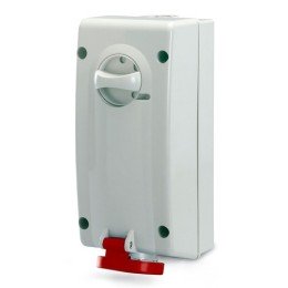 Розетка настенная с механической блокировкой и боковым расположением разъема IP44 16А 3P+E+N 400В DIS5601687 DKC
