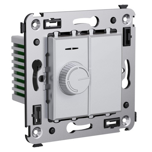 4404133 ДКС - Диммер поворотный в стену, "Avanti", "Закаленная сталь"
