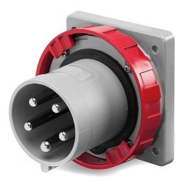 Вилка панельная прямая IP67 125А 3P+E+N 400В DIS24612597 DKC
