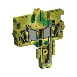 Разъем типа гнездо, с пружинным зажимом на 2 контакта для клемм типа HVTE. Желто-зеленый. 2,5 кв. мм. ZHVT910 DKC
