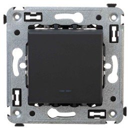 Выключатель одноклавишный в стену, "Avanti", "Черный матовый" 4412103 DKC
