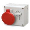 DIS5001687 ДКС - Розетка настенная с мех-ой блокировкой и верхним расположением разъема IP44 16А 3P+E+N 400В
