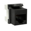 RNK6U180BK ДКС - Модуль Keystone RJ45 CAT6 неэкранированный, 180 градусов, черный