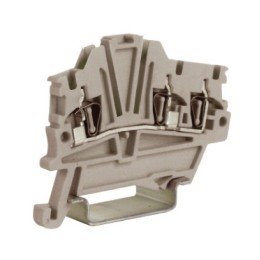 HMM.1/1+2GR, проходной зажим 1,5 кв.мм серый 1 ввод/2 вывода ZHM410GR DKC
