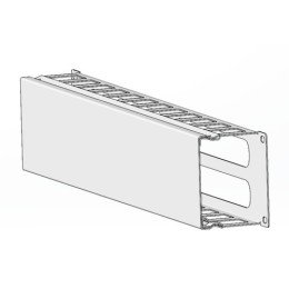 Кабельный органайзер с крышкой и отверстиями 1U, глубина 60 мм, для 19" IT-корпусов ДКС серии STI/CQE, RAL9005 R5CPF1961HEB DKC
