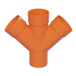 Соединение для четырех двустенных труб, 45 град., полипропилен, д.160мм 021160 DKC
