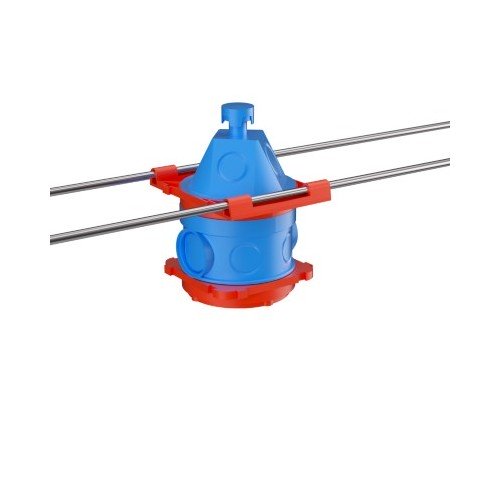 59391U ДКС - Универсальная потолочная коробка для заливки в бетон,90х71,h114
