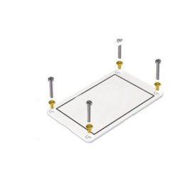 Табличка маркировочная жесткая, 100х60 мм, поликарбонат,белая, крепление винтами TAR100060W DKC