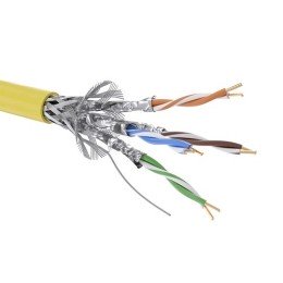 Кабель CAT 7, S/FTP, нг(А)-HF, бухта 500м, желтый RN7SFA01YL DKC