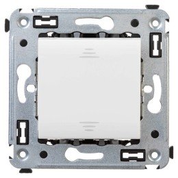 Выключатель одноклавишный в стену, "Avanti", "Белое облако" 4400103 DKC
