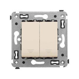 Кнопка двухклавишная в стену, "Avanti", "Ванильная дымка" 4405154 DKC
