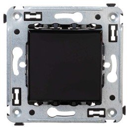 Переключатель одноклавишный в стену, "Avanti", "Черный квадрат" 4402113 DKC

