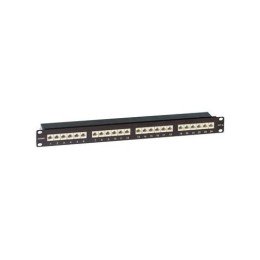 "Патч-панель экранированная 19"", 1U, CAT6A RJ45, LSA, 24 порта" RN6APPF241BK DKC
