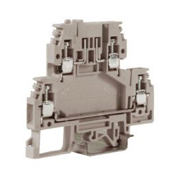 DSFA.4, зажим с 2 уровнями, верхний под предохранитель 4 кв.мм бежевый ZDA100 DKC
