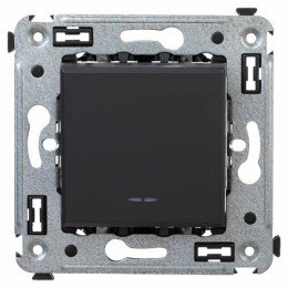 Инвертор одноклавишный в стену, "Avanti", "Черный матовый" 4412123 DKC
